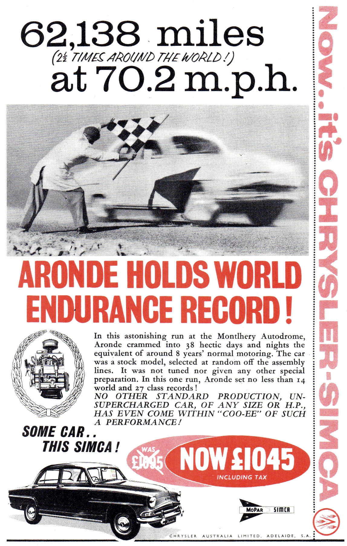 1959 Chrysler Simca Aronde - Endurance Record